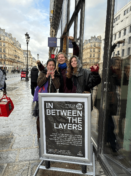 Exhibition poster at 59 Rivoli, Paris